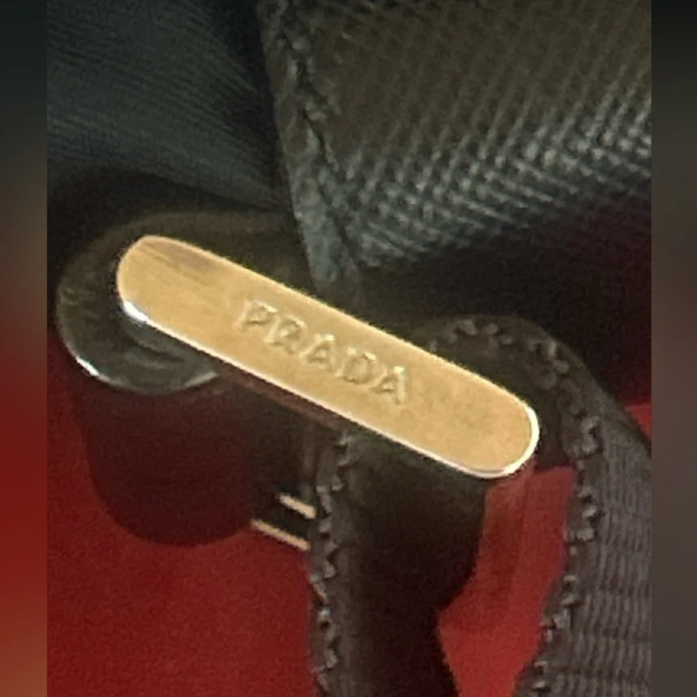 Prada Black Nylon Crossbody Messenger Bag